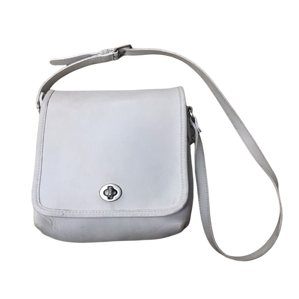 Coach White Leather Bag - Picture 1 of 12